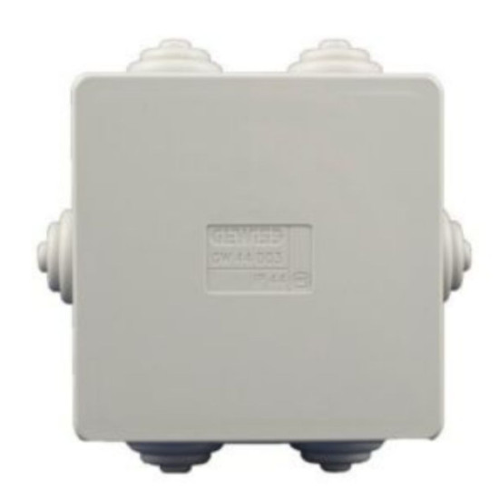 Doza de legatura, patrata Gewiss GW44003  - 80x80x40 mm - montaj aparent