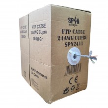 Cablu FTP cupru GRI cat 5E 24AWG (305M)