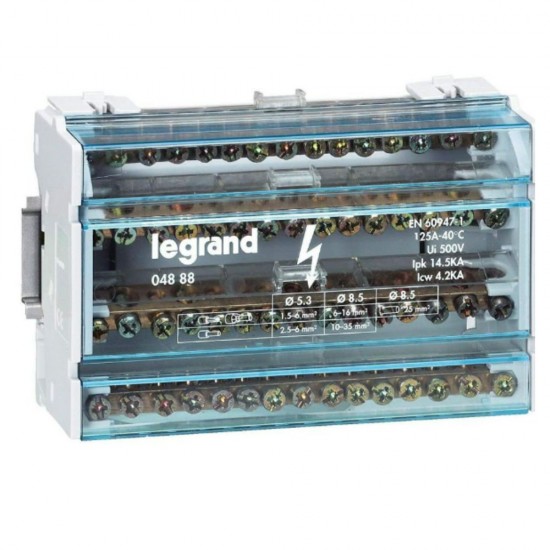 Repartitor 4P 125A 8MOD 004888/400409 - LEGRAND Repartitor 4P 125A 8MOD 004888/400409 - LEGRAND