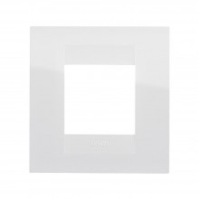 Rama ornament 2module Gewiss GEO Chorus Alb lucios - GW16422TB