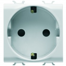 Priza shucko Alb 2module Gewiss Chorus - GW10241