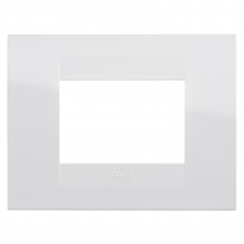 Rama ornament 3module Gewiss GEO Chorus Alb lucios - GW16403TB