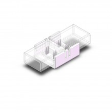 CONECTOR PRELUNGIRE "I" PCB 8mm PT BANDA LED COB IP67 12V/24V 