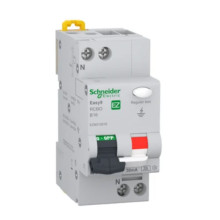 Easy9, Intreruptor automat cu protectie diferentiala (RCBO), 1P+N, 16A, curba B, 6000A, Tip A, 30mA