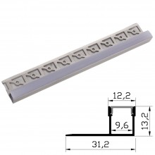 Profil Aluminiu pentru Rigips 1m perete terminal 31.2x13.2mm
