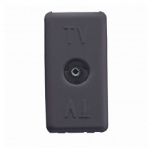 Priza modulara TV, Gewiss GW21228, negru - 1 modul