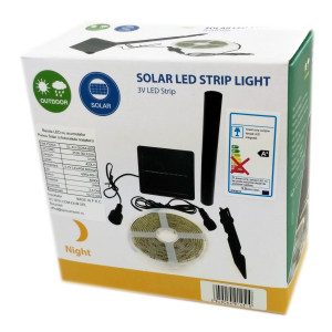 Banda LED cu panou solar 3.5W - 3m Banda LED cu panou solar 3.5W - 3m