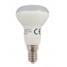 Bec Led E14, model R50, 8W=60W, 6400K, lumina rece