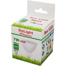 Bec Led MR16, model R50, 7W=55W, 6400K, lumina rece