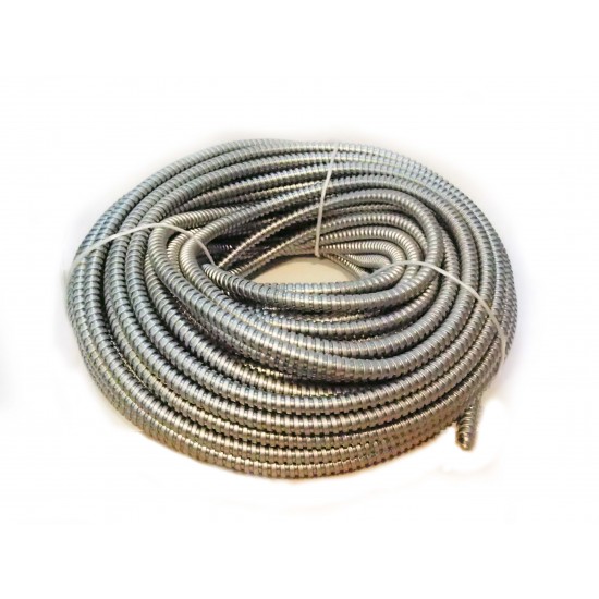 Copex PVC 11mm – Rola 50m, Tub Riflat Ignifug Protectie Cablu - Imagine