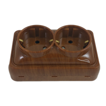 Priza Dubla Mini Mahon - montaj aparent