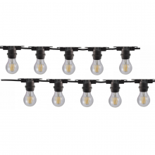 Ghirlanda luminoasa, 10m, interconectabil, E27, IP65, 10m