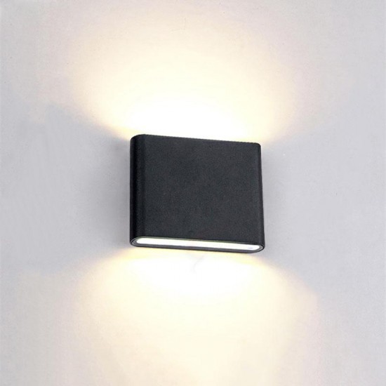 Aplica LED de exterior extra-plata, 6W=40W, 3000K, lumina calda, 540Lm, IP65