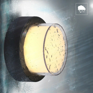 Aplica LED de exterior, Ø160mm, 12W=75W, 3000K, lumina calda, 1080Lm, IP65