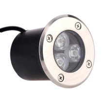 Spot LED pardoseala 3W=15W, Ø80mm, 6400K, lumina rece