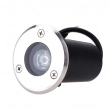 Spot LED pardoseala 1W=5W, Ø65mm,  6400K, lumina rece