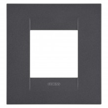 Rama ornament Gewiss 2module GEO Chorus Negru Satinat - GW16422VN