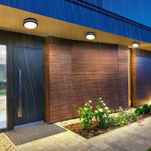  Plafoniera LED IP65 3CCT 3600lm, 300x55mm, IP65, 2700K/4100K/6500K, Neagra