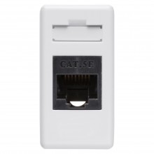 Priza date (adaptor) RJ45 CAT5 (UTP) Gewiss GW20271, alb - 1 modul