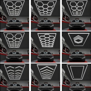 KIT 5 HEXAGOANE LED HONEYCOMB T5 144W TUB 440MM