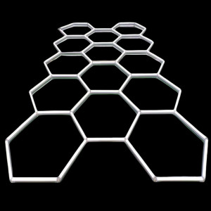 KIT 5 HEXAGOANE LED HONEYCOMB T5 144W TUB 440MM