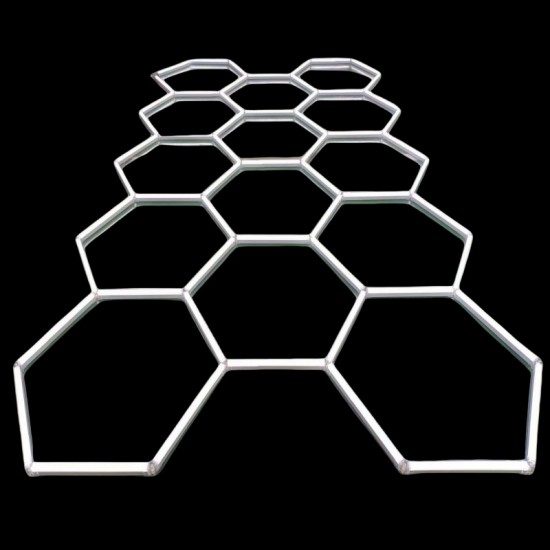 KIT 5 HEXAGOANE LED HONEYCOMB T5 144W TUB 440MM
