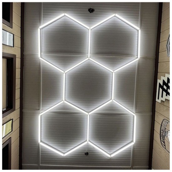 KIT 5 HEXAGOANE LED HONEYCOMB T5 144W TUB 440MM