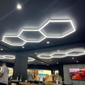 Set 3 Hexagoane LED Honeycomb 128W Tuburi 568mm