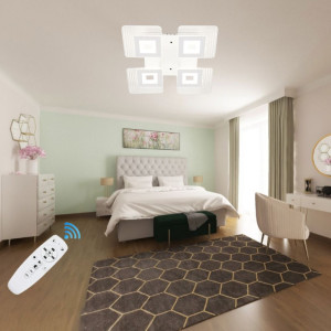 LUSTRA LED PALLAS 72W CU 4 BRATE 3 CULORI+IR