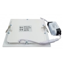 Spot Led Slim patrat 166x166mm, 12W=75W,  2700K, lumina calda