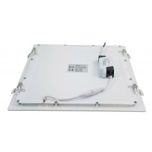 Spot Led Slim Patrat 300x300mm, 24W=200W, 2700K, lumina calda