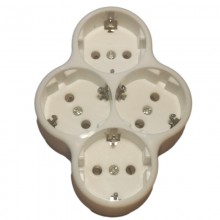 Adaptor Triplu Stea, 4 Cp