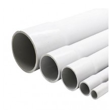 Tub PVC premufat HALOGEN FREE 16mm, 320N, GRI COURBI