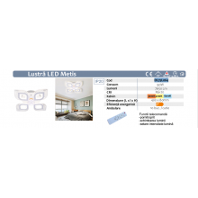 LUSTRA LED METIS 90W CU 4 BRATE 3 CULORI+IR
