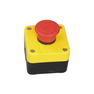 BUTON TIP CIUPERCA PT OPRIRE DE URGENTA 230V 1NC 3A ROSU 40MM