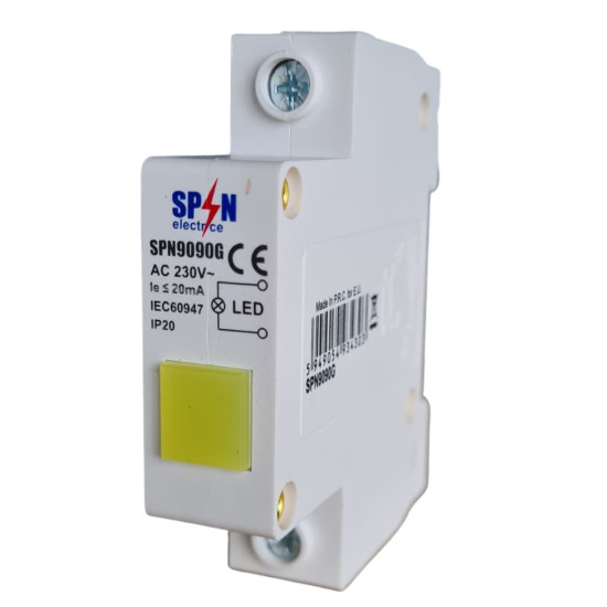 LAMPA DE SEMNALIZARE PE SINA DIN ALBASTRU 20mA 230V FI22